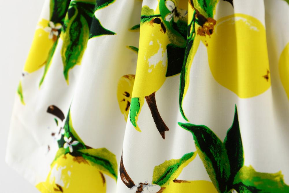 Baby Floral Lemons Summer Dress, Size 9-24M