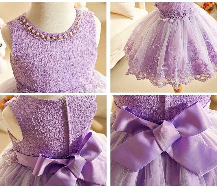 Lavender & Lace Tulle Dress, Size 9M-10 Yrs