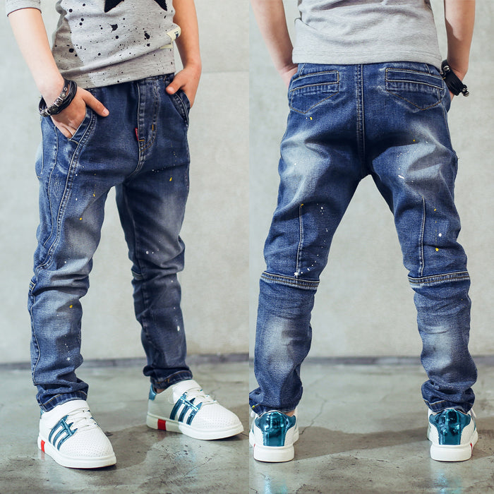 Boys Casual Faded Jeans, Size 2-14 Yrs
