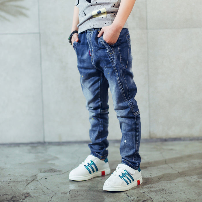 Boys Casual Faded Jeans, Size 2-14 Yrs