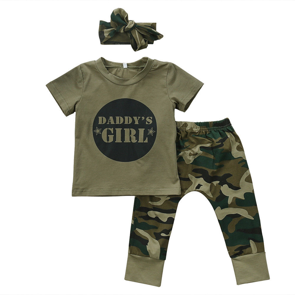Girls Daddy's Girl T-Shirt & Trousers Set (6-24M)