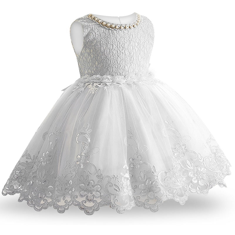 White Lace & Tulle Dress (9M-10 Yrs)