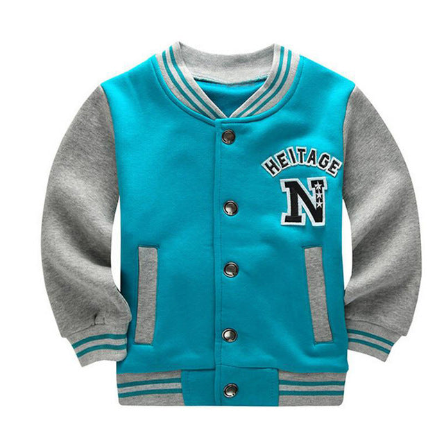 Boys Sweatshirt Sports Jacket, Size 2-10 Yrs
