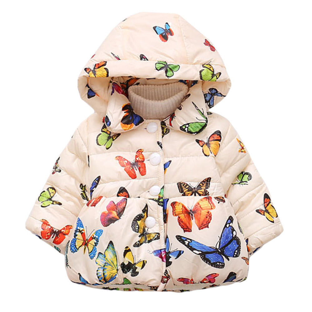 Girls Butterfly Coat Size 9M-4Yrs