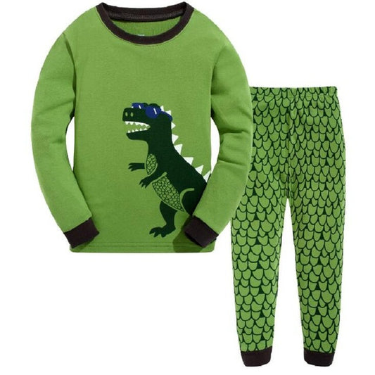 Boys Dinosaur Pyjamas, Green, Size 18M-7Yrs