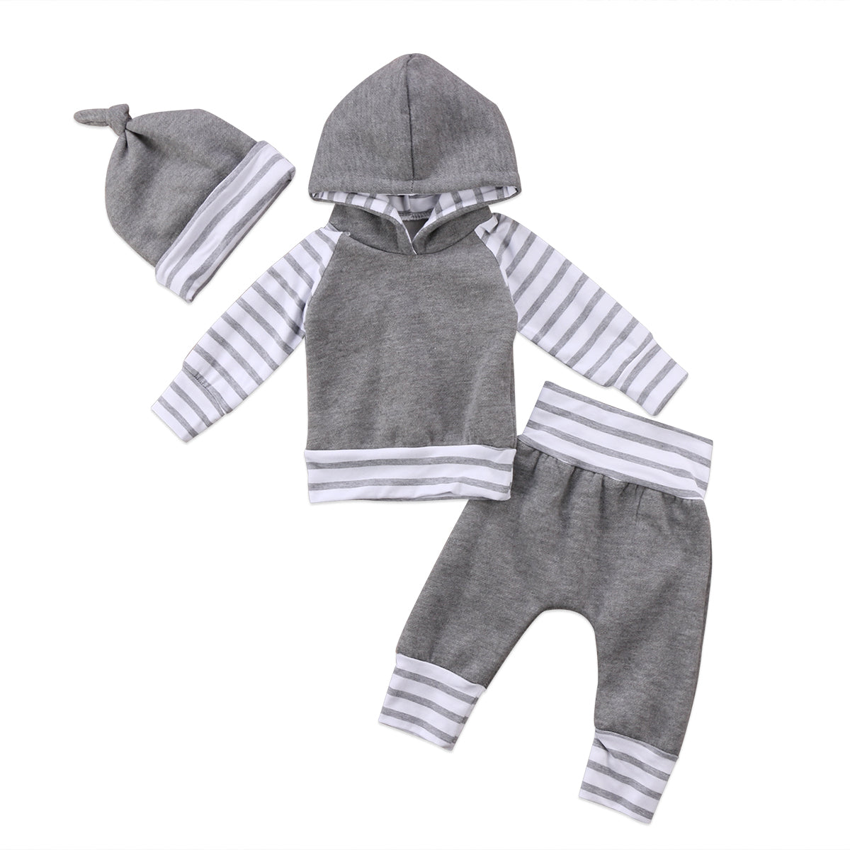Baby Fleece Lined Grey Tracksuit Size 6-24M