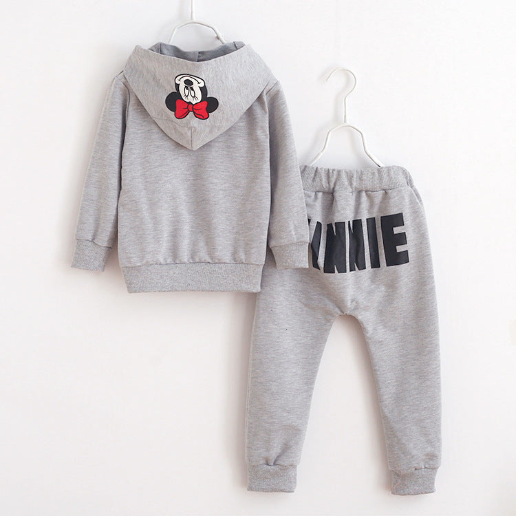 Girls Hoody Mouse Tracksuit, Size 2-7 Yrs
