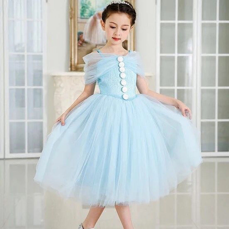 Girls Formal Strap Dress, Blue, Size 2-7 Yrs – Bluebells And Beaus  Children's Boutique