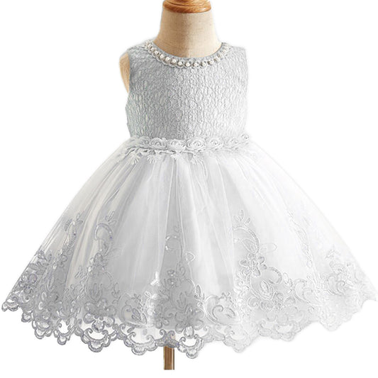White Lace & Tulle Dress (6M-24M)