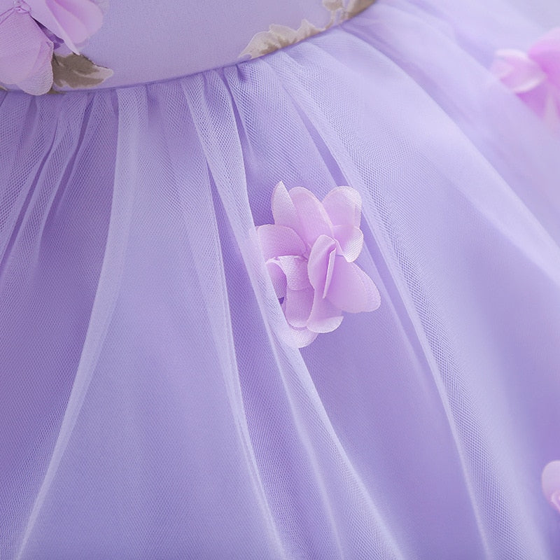 Lilac Floral Party Dress (3M-24M)