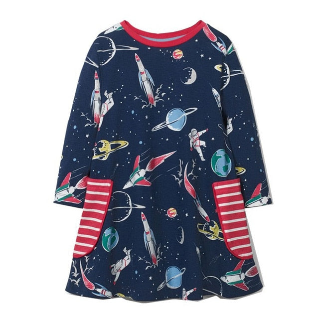 Space Time Dress, Size 18M-6Yrs