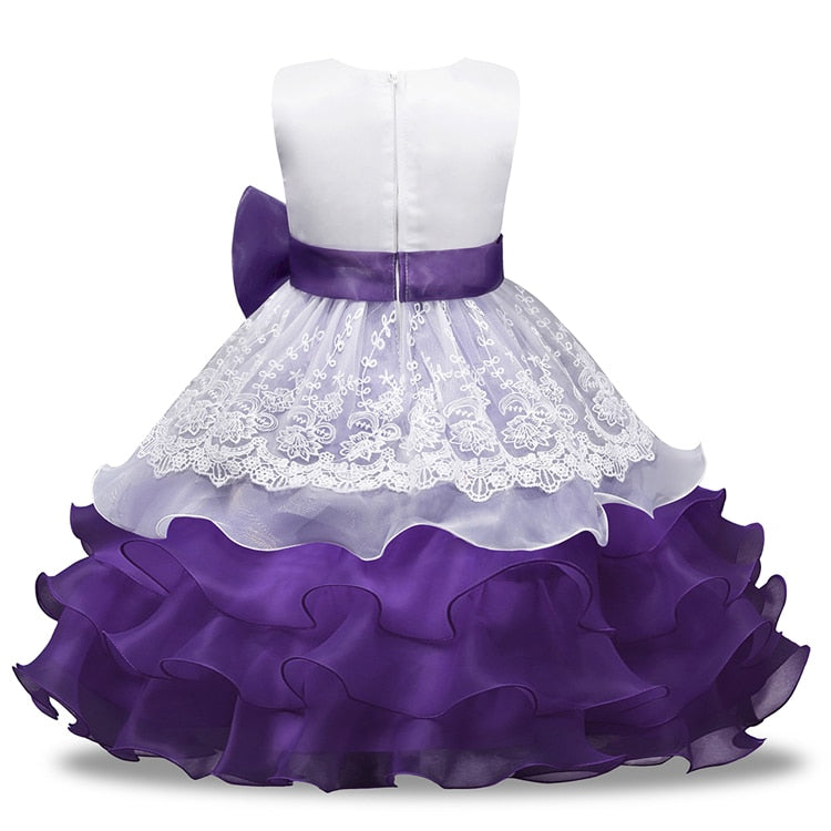 Purple Ruffles Tutu Dress (3-8 Yrs)