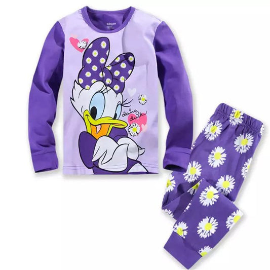 Little Duck Girls Pyjamas, Purple, Size 2-7 Yrs