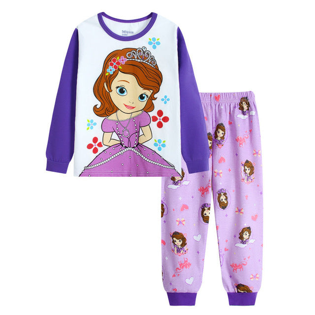 Lilac Princess Pyjamas, Size 2-7 Yrs