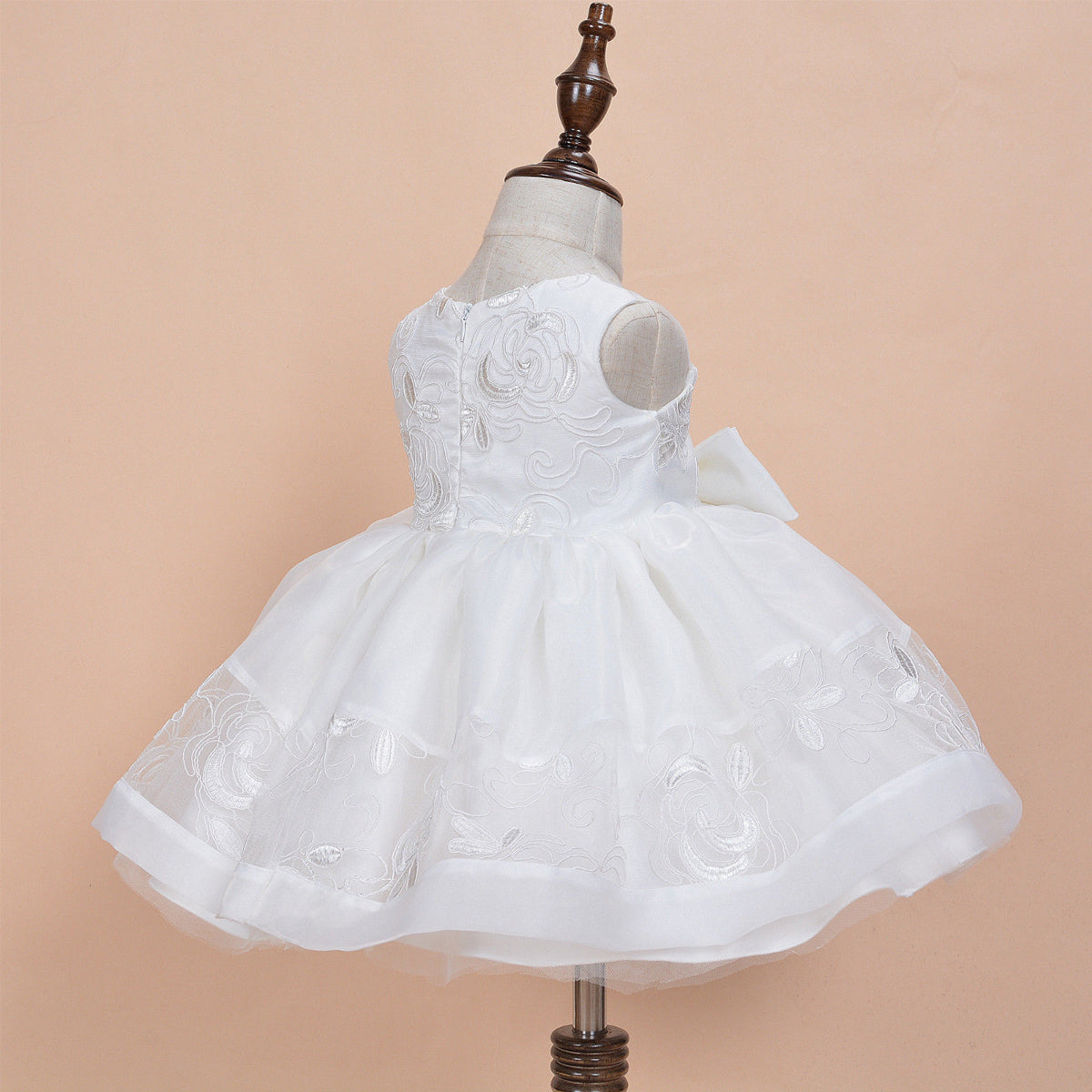 Baby 3 Piece White Christening Dress (0-18M)